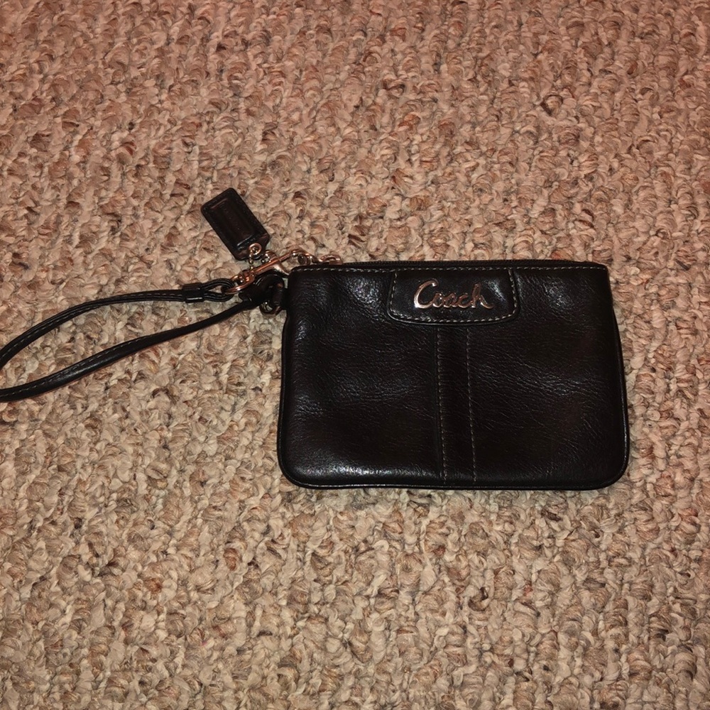 Coach Leather Wristlet